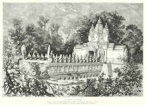 Porta di Angkor, Cambogia (incisione)