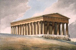 Il tempio di Teseo ad Atene da Louis (after) Dupre