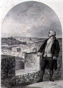Honoré Gabriel Riqueti, Conte di Mirabeau sulle mura di Parigi, inciso da Philibert Langlois