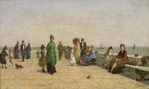 Il molo di Honfleur da Louis Alexandre Dubourg