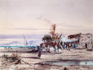 Paesaggio tunisino da Louis Amable Crapelet
