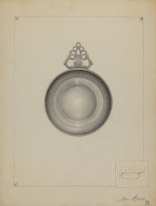 Porringer di peltro da Louis Annino