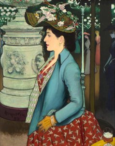 Una donna elegante all
