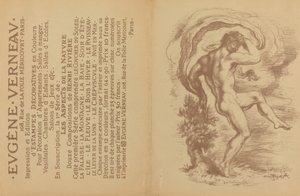 Nudo danzante e pubblicità per le stampe decorative di Eugène Verneau [verso] da Louis Anquetin