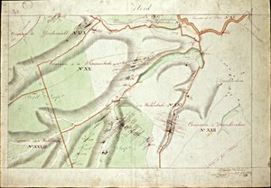 Atlante delle concessioni del terreno carbonifero della Saar di Beaunier & Calmelet, ingegneri del corpo delle miniere da Louis Antoine Beaunier