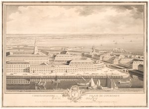 Palazzo di Christiansborg a Copenaghen da Louis Auguste Le Clerc