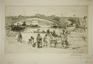 Al Pont Sully da Louis Auguste Lepère