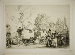 Alla Fiera di Saint-Jean-de-Monts da Louis Auguste Lepère