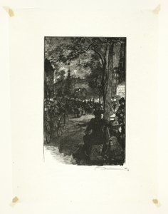 Boulevard Montmartre, sera, tavola quindici da Le Long de la Seine et des Boulevards da Louis Auguste Lepère