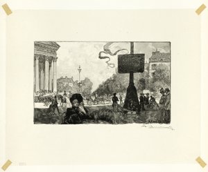Angolo della Rue Royale, tavola sedici da Le Long de la Seine et des Boulevards da Louis Auguste Lepère