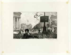 Angolo della Rue Royale, tavola sedici da Le Long de la Seine et des Boulevards da Louis Auguste Lepère