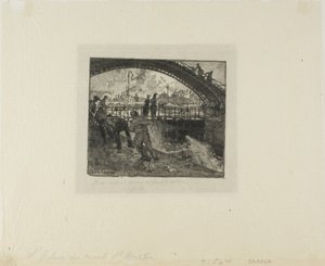 Chiusa del Canal Saint-Martin da Louis Auguste Lepère