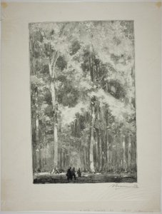 Mattina, crocevia dei forti di Marlotte da Louis Auguste Lepère
