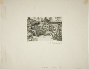 Capanna del cavatore da Louis Auguste Lepère