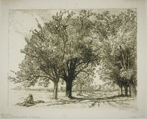 La strada per la fornace di mattoni da Louis Auguste Lepère