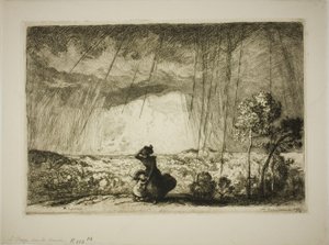 Tempesta sulla duna da Louis Auguste Lepère