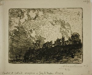 Tramonto tempestoso, Jouy-le-Moutier