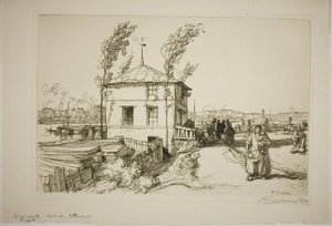 Taverna sulla strada per Billancourt da Louis Auguste Lepère