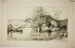 Il tugurio allagato da Louis Auguste Lepère