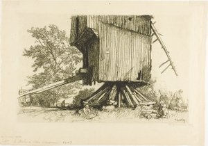 Il mulino a vento di Lidor da Louis Auguste Lepère