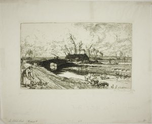Il piccolo ponte da Louis Auguste Lepère