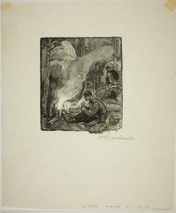 Pasto dei boscaioli da Louis Auguste Lepère