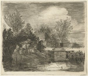 Pescatori presso un fiume da Louis Bernard Coclers