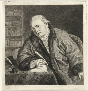 Ritratto del compositore e incisore Johan Antoni Kauclitz Colizzi 1742-1808, anni 1780
