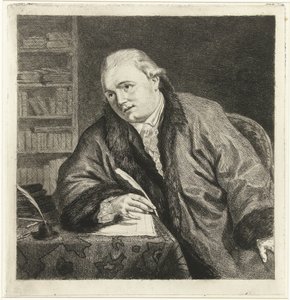 Ritratto del compositore e incisore Johan Antoni Kauclitz Colizzi da Louis Bernard Coclers