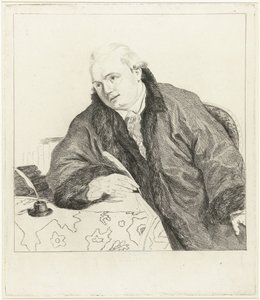 Ritratto del compositore e incisore Johan Antoni Kauclitz Colizzi da Louis Bernard Coclers