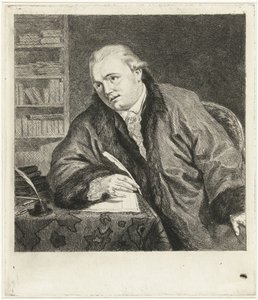 Ritratto del compositore e incisore Johan Antoni Kauclitz Colizzi da Louis Bernard Coclers