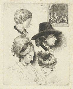 Studio di ritratti di Louis Bernard Coclers e la sua famiglia da Louis Bernard Coclers