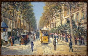 Avenue de la Gare a Nizza (attuale avenue Jean Medecin). C