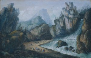 Torrente e cascata nelle Alpi da Louis Bélanger