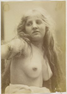 Studio di un modello femminile nudo, busto visto di fronte da Louis Bonnard
