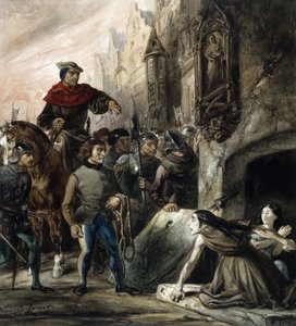 La Esmeralda è difesa da La Sachette. da Louis Boulanger