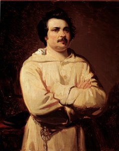Ritratto dello scrittore francese Honoré de Balzac da Louis Boulanger