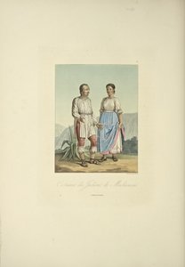 Costumi degli indiani Mechoacan, illustrazione da 