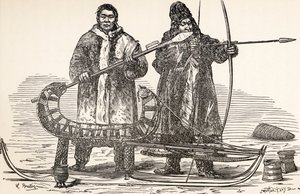 Buriati nativi della Repubblica di Buriazia, Russia, da Da Parigi a Pechino sulle nevi siberiane di Victor Meignan, inciso da Smeeton-Tilly da Louis Breton