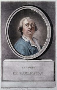 Giuseppe Balsamo, detto Alessandro, Conte di Cagliostro (1743 - 1795) di Brion de la Tour da Louis Brion de la Tour fils