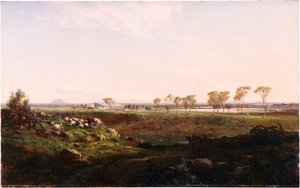 Shearing shed di Mount Fyans vicino a Camperdown da Louis Buvelot