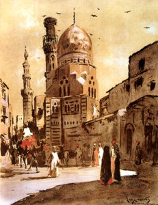 La Moschea Blu, Il Cairo, Egitto, 1928