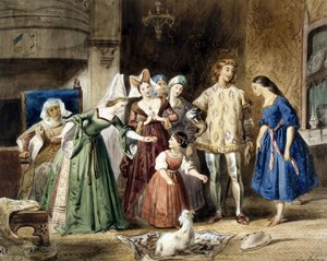 Esmeralda da Madame de Gondelaurier. Il Gobbo di Notre-Dame di Victor Hugo da Louis Candide Boulanger