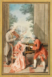 Mademoiselle Delong de Genève, Monsieur Philippe e Monsieur de Texier da Louis Carrogis Carmontelle