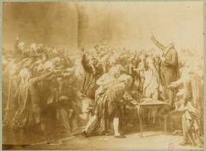 Il giuramento della Pallacorda, 20 giugno 1789 da Louis Charles Auguste (after) Couder