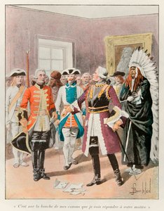 Louis Bombled; Louis de Frontenac (1622-1698) riceve l