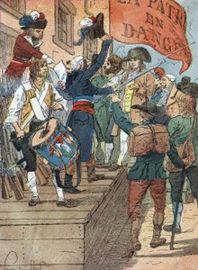 Guerre della Rivoluzione Francese: arruolamenti volontari dopo le sconfitte della Francia nella guerra tra la Francia rivoluzionaria e le monarchie controrivoluzionarie, l