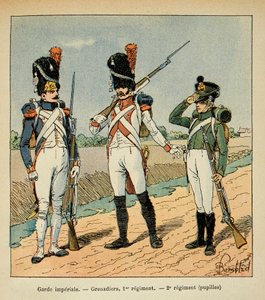 Guardia Imperiale; Granatiere del 1° reggimento; allievi del 2° reggimento, Collezione Privata