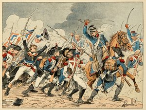 Illustrazione tratta dal libro "Gli Eroi del Secolo", racconti aneddotici di Dick de Lonlay e illustrata da Louis Bombled (1862-1927) da Louis Charles Bombled