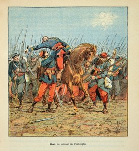 Battaglia di Coulmiers, 9 novembre 1870, morte del colonnello Couderc de Fonlongue da Louis Charles Bombled